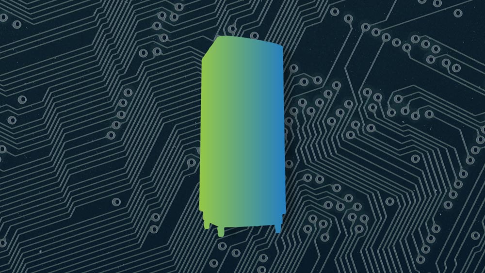 Vorschaugrafik für die Seite Process Mining in der Produktion und Logistik mit einem Roboter auf einem Control Panel im Vordergrund und Computer Board von oben im Hintergrund