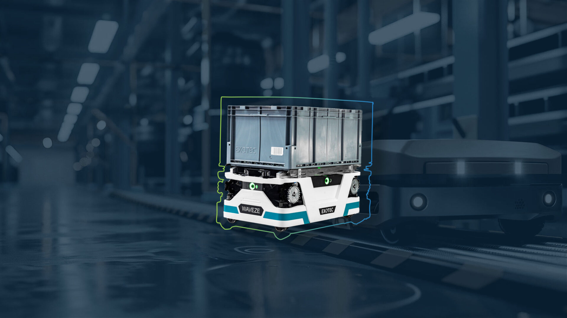 Beitragsbild zum automatiserten Lagersystem Exotec Skypod.