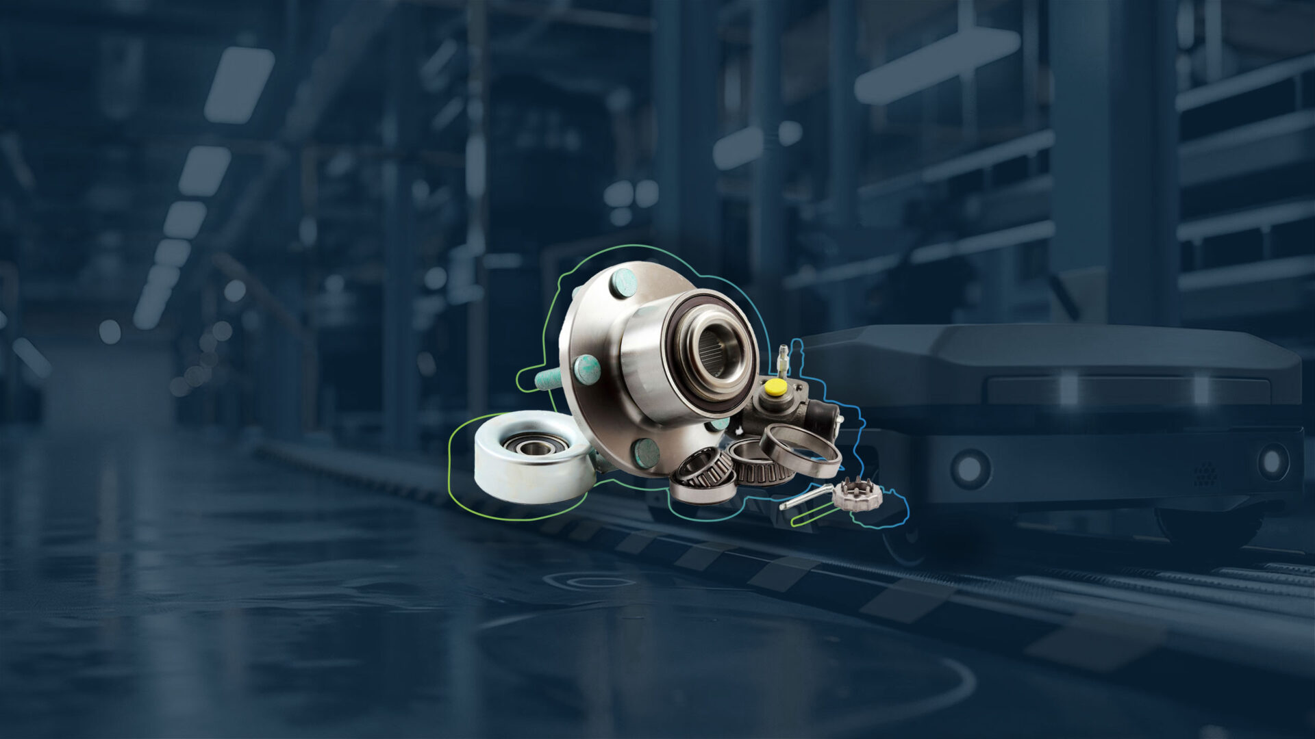 Das Beitragsbild zeigt typische Kleinteile in einem Kleinteillager.