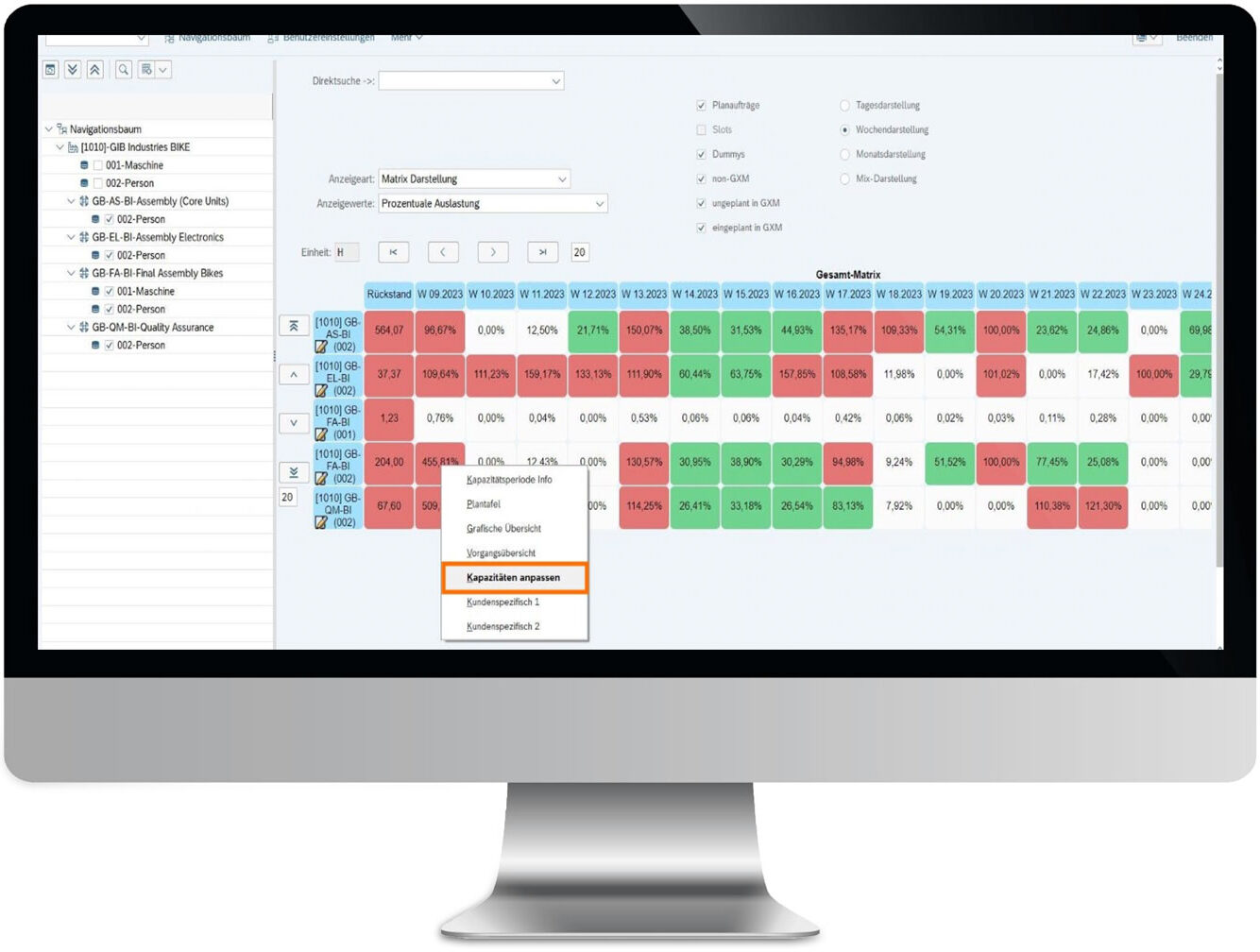 Figure 5 on the page "GIB Suite for SAP ECC 6.0": Shows a screen with a dashboard from the GIB Suite for SAP ECC 6.0.