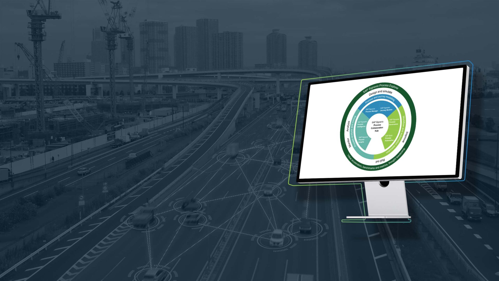 Das Headerbild zeigt einen Bildschirm auf dem der Collaboration Hub zu sehen ist.