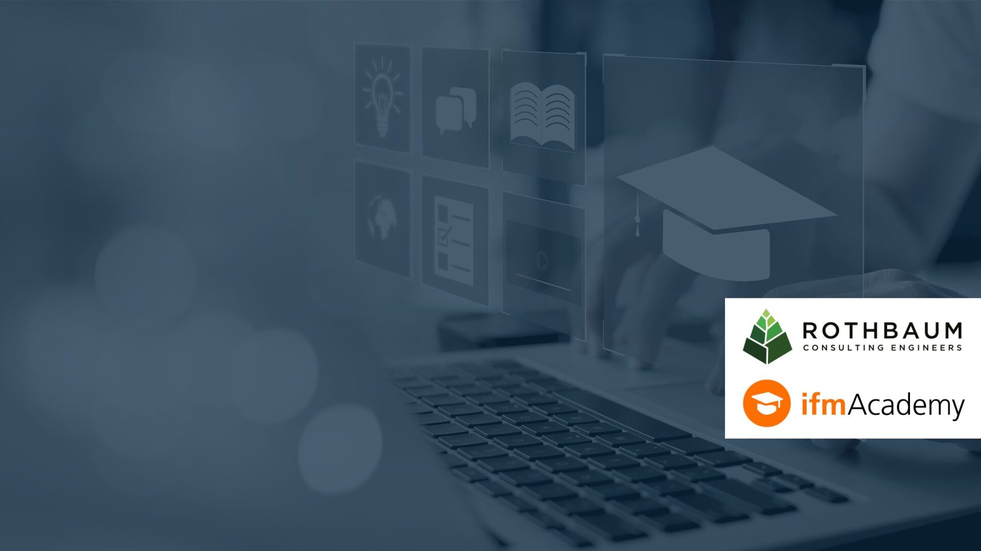 Das Bild zeigt das Rothbaum-Logo und ifm-Academy Logo.