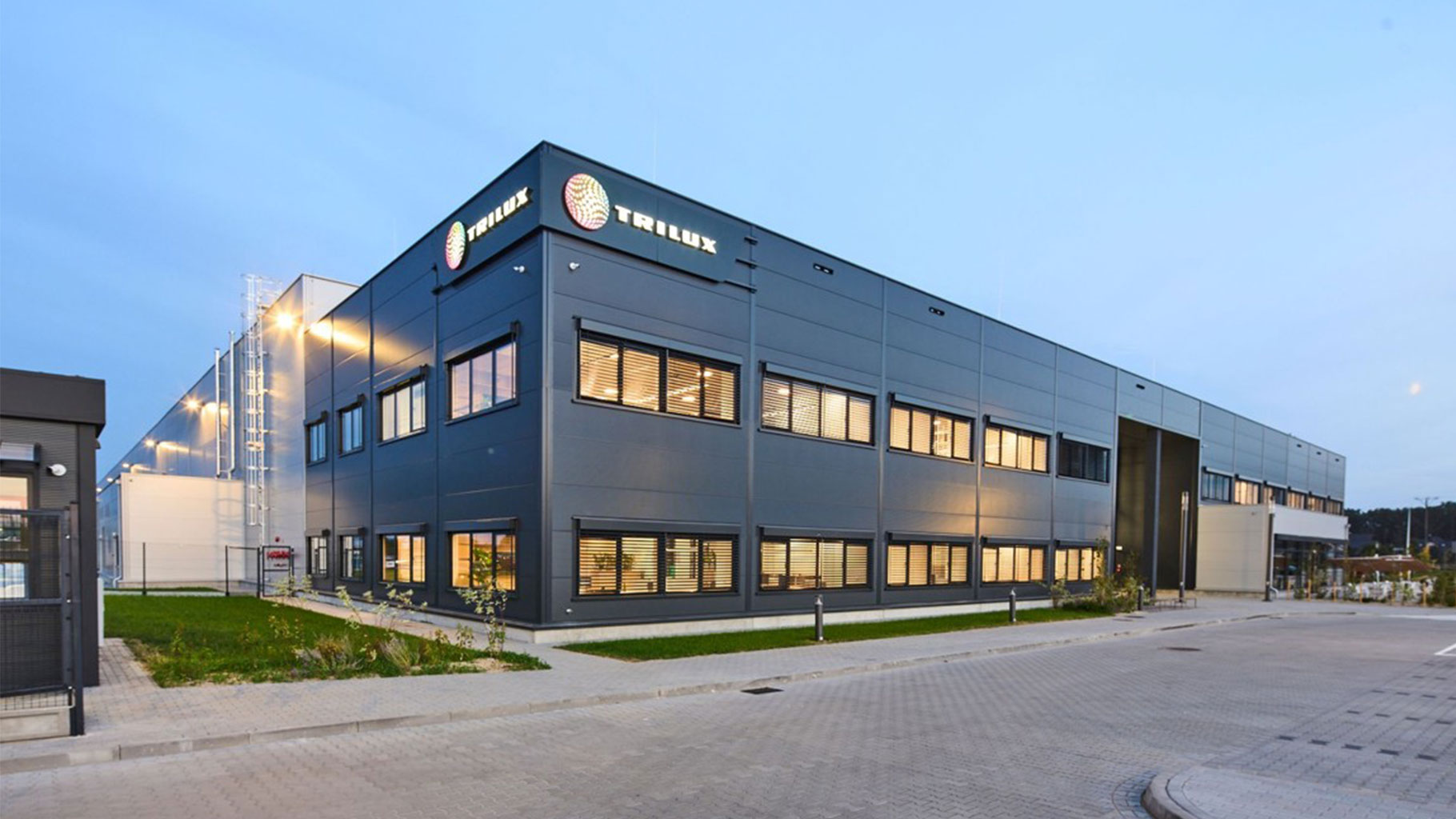 Das Bild zeigt einen Standort der Firma TRILUX.