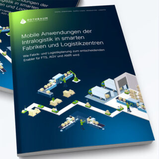 Zwei Broschüren bzw. White Paper mit dem Titel 'Mobile Anwendungen der Intralogistik"