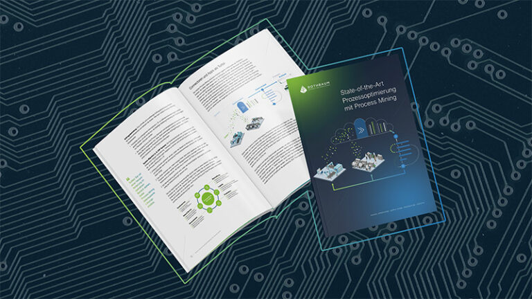 Vorschau: Mockup zum White Paper zu Process Mining
