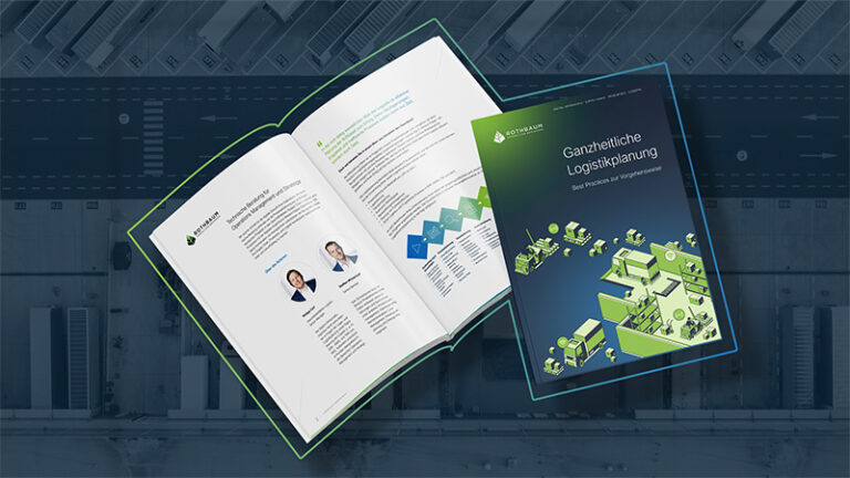 Vorschau: Mockup zum White Paper "Ganzheitliche Logistikplanung"